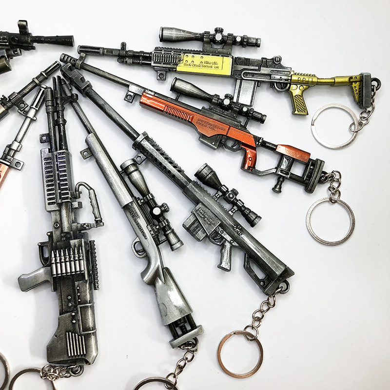 吃鸡狙击枪步枪玩具金属武器模型合金m24摆件儿童地摊兵器批发