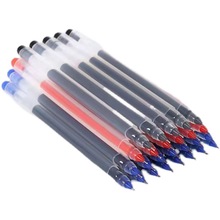 巨能写中性笔大容量红笔蓝色笔全针管黑学生0.5考试学霸刷题做题