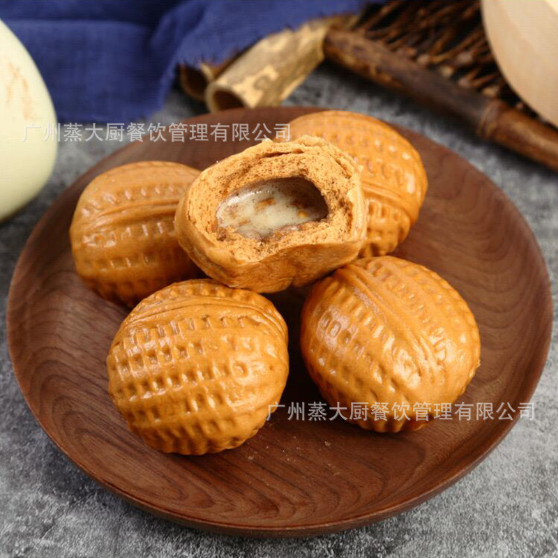 吉隆超大核桃包子12个*600g*10包整箱流汁杂粮粗粮包早茶广东早餐