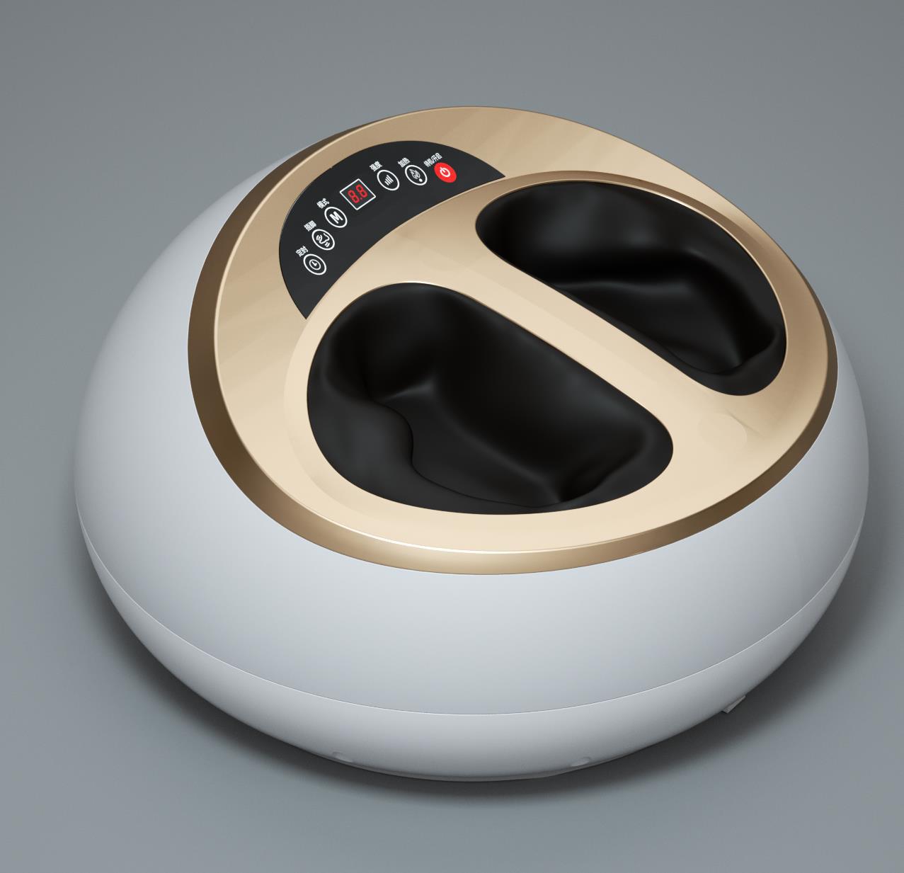 全自动足疗机脚底腿部按摩仪器气压揉捏家用按脚加热footmassag