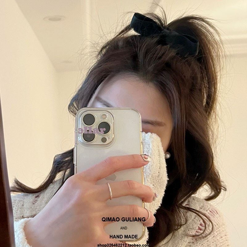 Sweet Cute Bow Headdress Bangs Side Top Spring Clip Princess Cute Hairpin Hair Clip Hair Accessories