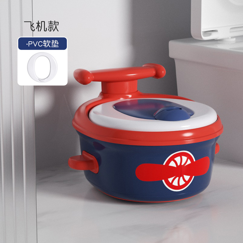 Multifunctional Three-in-One Children's Toilet Home Comfortable Toilet Toilet Seat Ottoman Children's Advanced Training Toilet