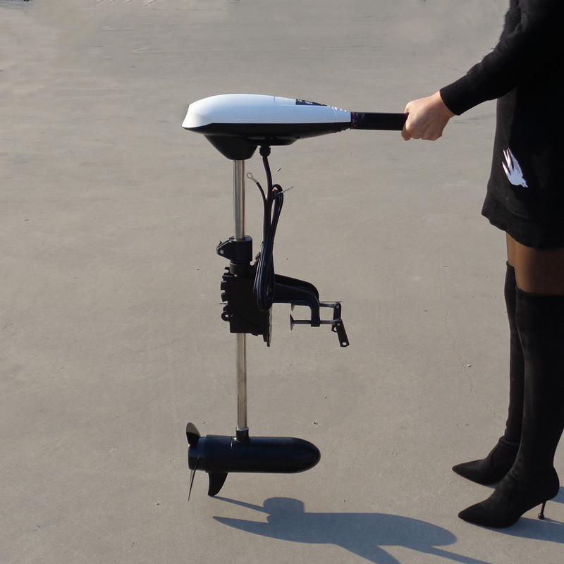养殖渔船轻便型电动挂桨机 12v电动船尾机 48v电动挂桨不污染水源