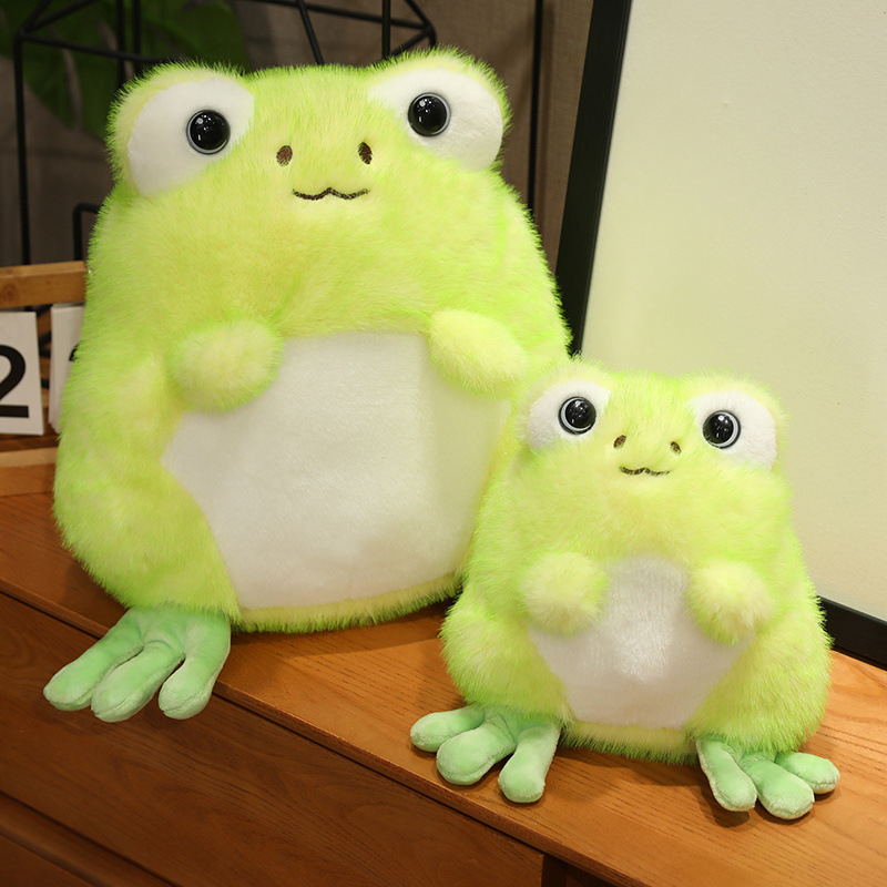 卡通微笑青蛙公仔毛绒玩具呱呱蛙抱枕玩偶儿童陪睡娃娃生日礼物女