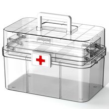 透明药箱医药箱家用多层医药箱家用大容量医护医疗药物药品收纳箱