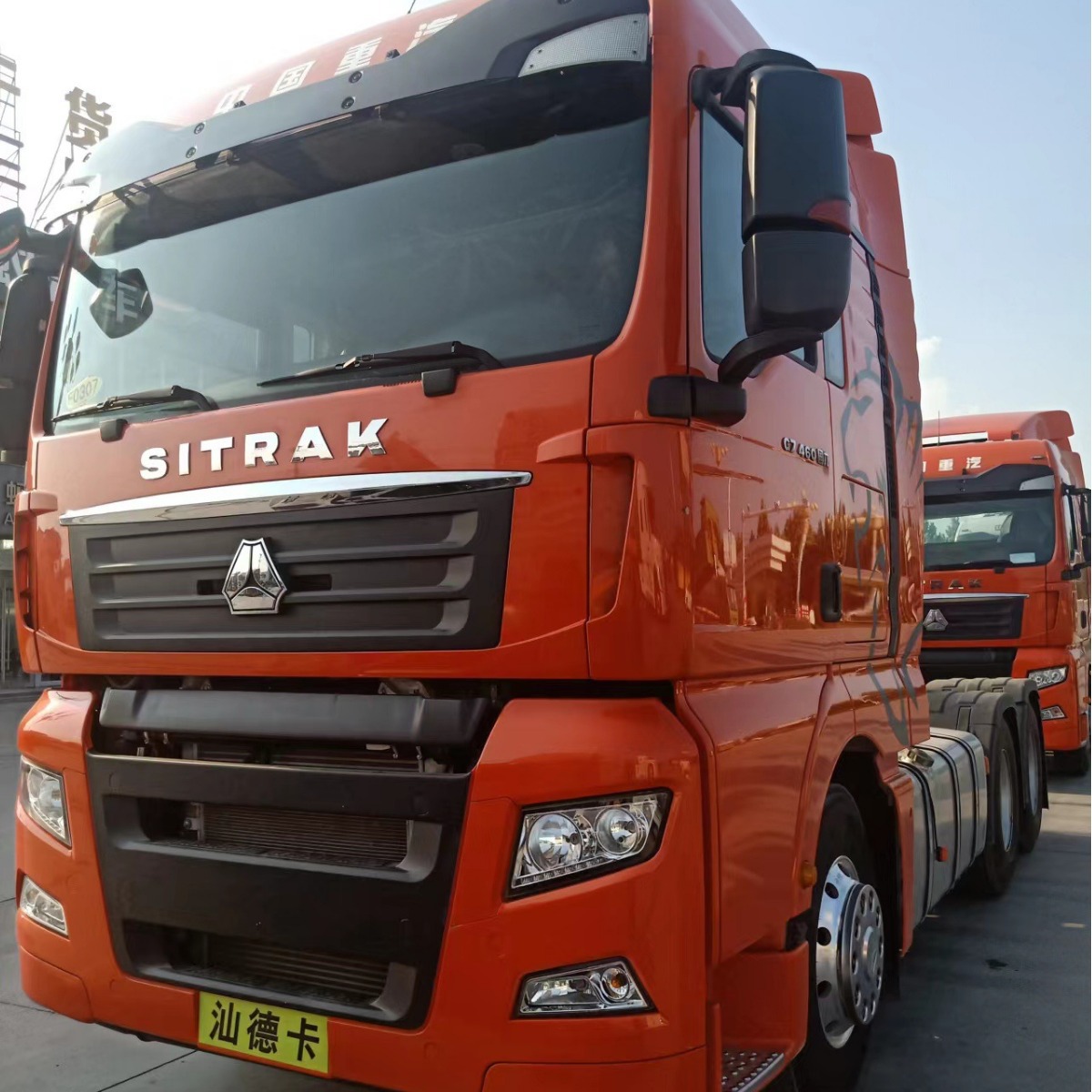 出口中国重汽汕德卡库存新车 460马力 半挂牵引车头 二手拖车头