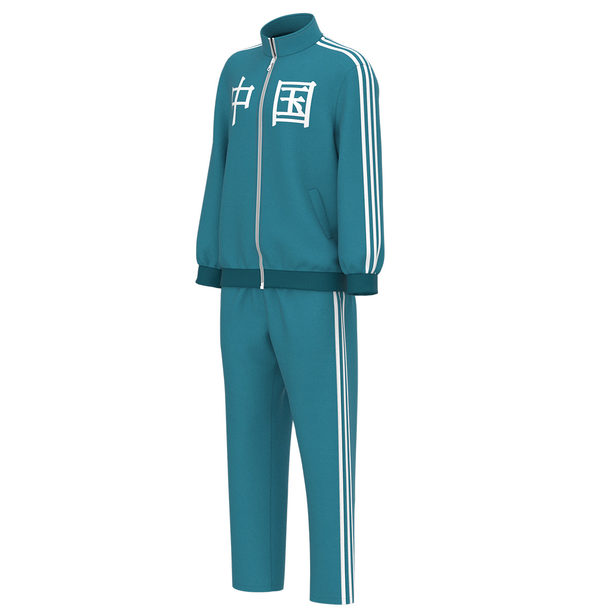 新款 吴京同款 中国外套男运动服套装学生班服开衫秋冬卫衣演出服