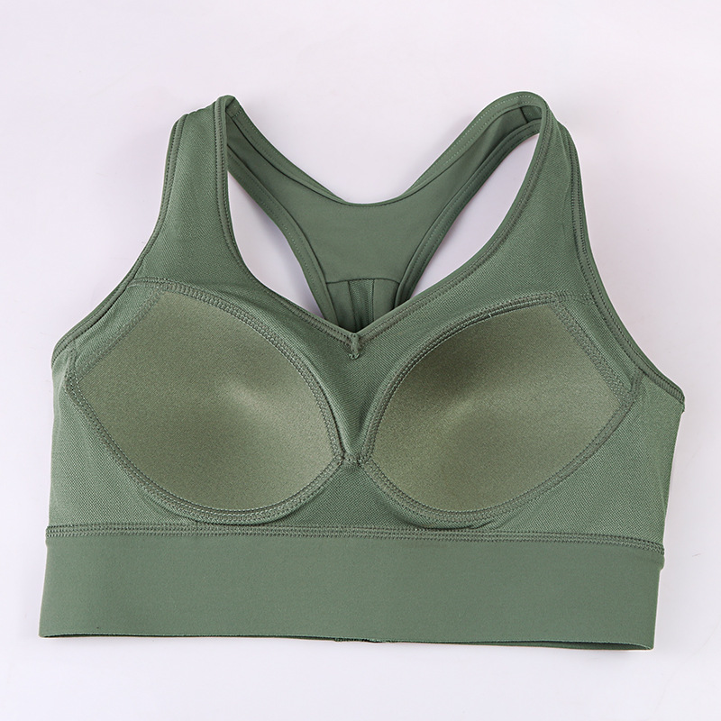 High-Intensity Exercise Push up Bras Running Underwear Beautiful Back Yoga Bra Gym Fixed One-Piece Cup Workout Clothes