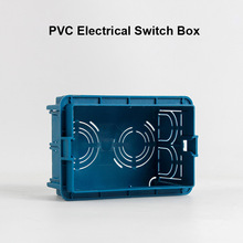 厂家推荐PVC接线盒过路盒明装过线防水盒蓝色白色通用分线盒量大