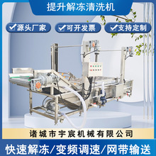 商用毛肚解冻洗肉机 鸡鸭鹅猪蹄解冻清洗机 白菜木耳清洗风干线