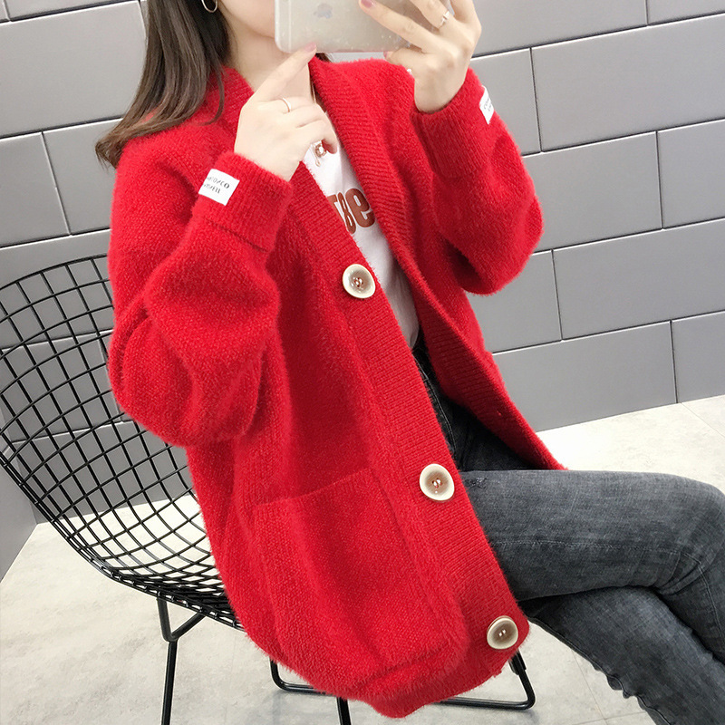 Stock Autumn and Winter New Women's Cardigan Sweater Factory Miscellaneous Tail Cashmere Women's Sweater Stall Supply Wholesale