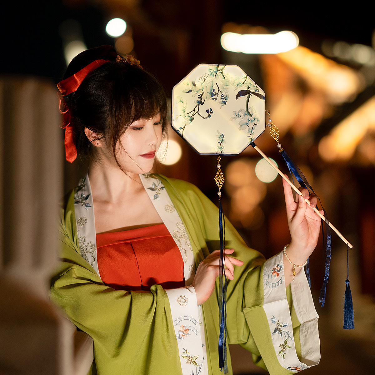 新品元宵灯宫灯 花灯 手提灯笼汉服拍摄道具七夕灯笼成品