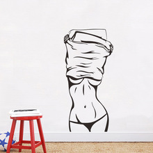 新款性感女郎美女墙贴画创意欧美客厅卧室装饰背景贴纸壁饰ML-411