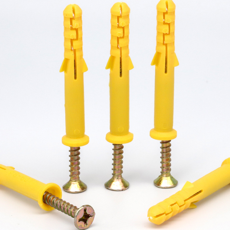 小黄鱼塑料膨胀螺丝套装尼龙膨胀螺栓m6/m8/m10