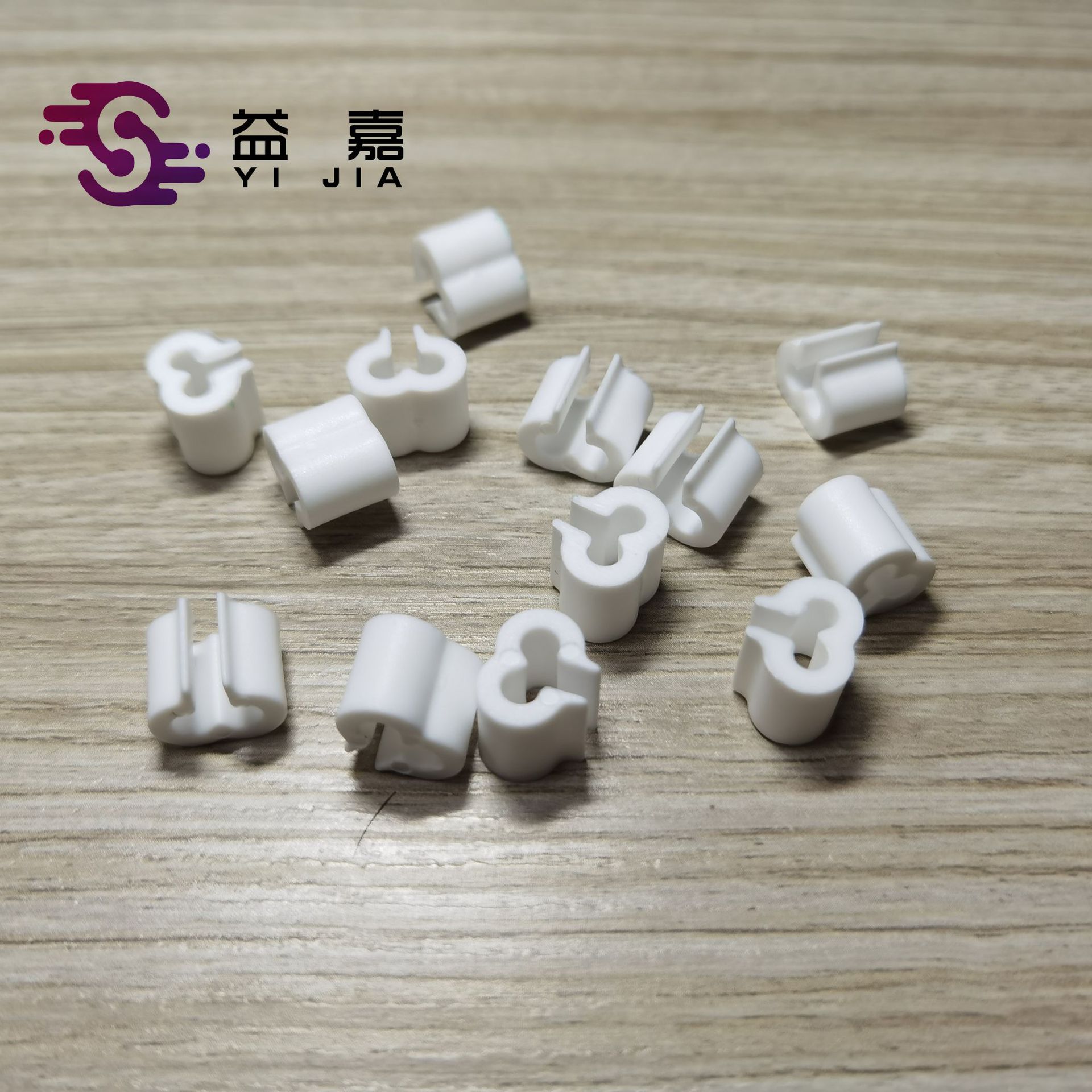 4mm铁线扣 铁丝扣沥水篮铁线扣 铁线连接件穿线套 塑胶双孔胶塞