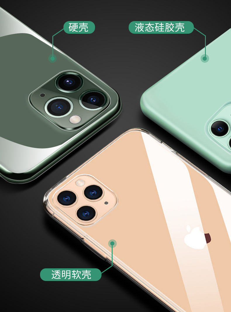 适用苹果11镜头保护透明全包iphone11promax摄像头立体防摔改色钢