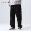 龍之日系工裝2023春季純色直筒工裝休閑褲大口袋貼布裝飾休閑褲男 龍之日系工裝2023春季純色直筒工裝休閑褲大口袋貼布裝飾休閑褲男
