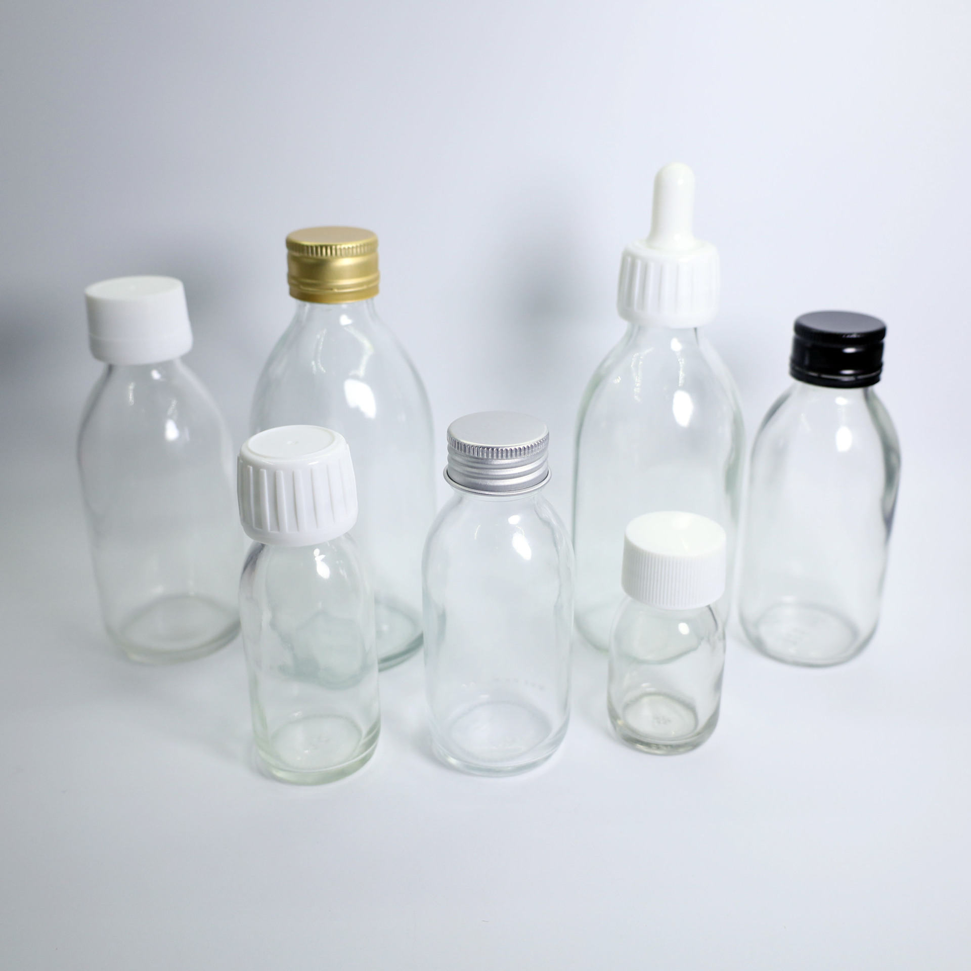 批发30ml-500ml透明口服液瓶 钠钙药水玻璃瓶 保健饮料瓶 糖浆瓶