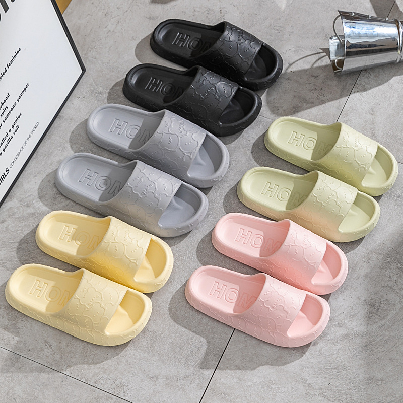 Eva Slip-on Slippers Summer Men's and Women's Couples Sandals Soft Bottom Household Bathroom Deodorant Outdoor Slippers Wholesale