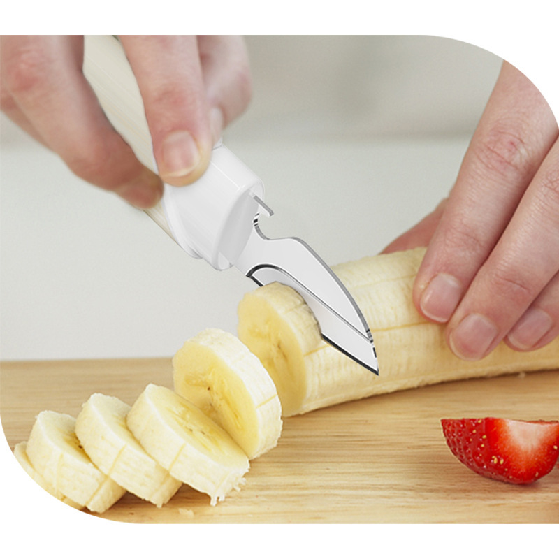 Five-in-One Double-Headed Fruit Knife Peeler Multi-Functional Household Folding Fruit Knife Portable Fruit Peeling Artifact