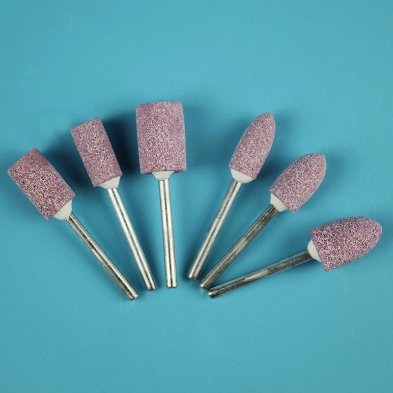 手电转打磨头电磨头沙轮圆柱电磨机头电钻手枪小砂轮圆形小型抛光