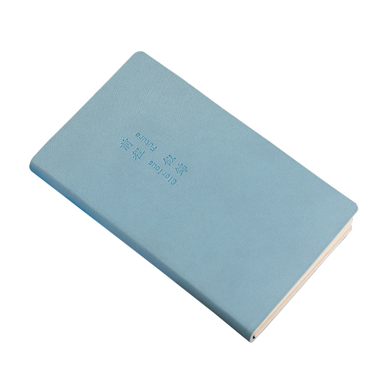 2024 Notebook Portable Portable Small Notebook Office Custom Logo Notebook Stationery Soft Leather A7 Pockets Notebook