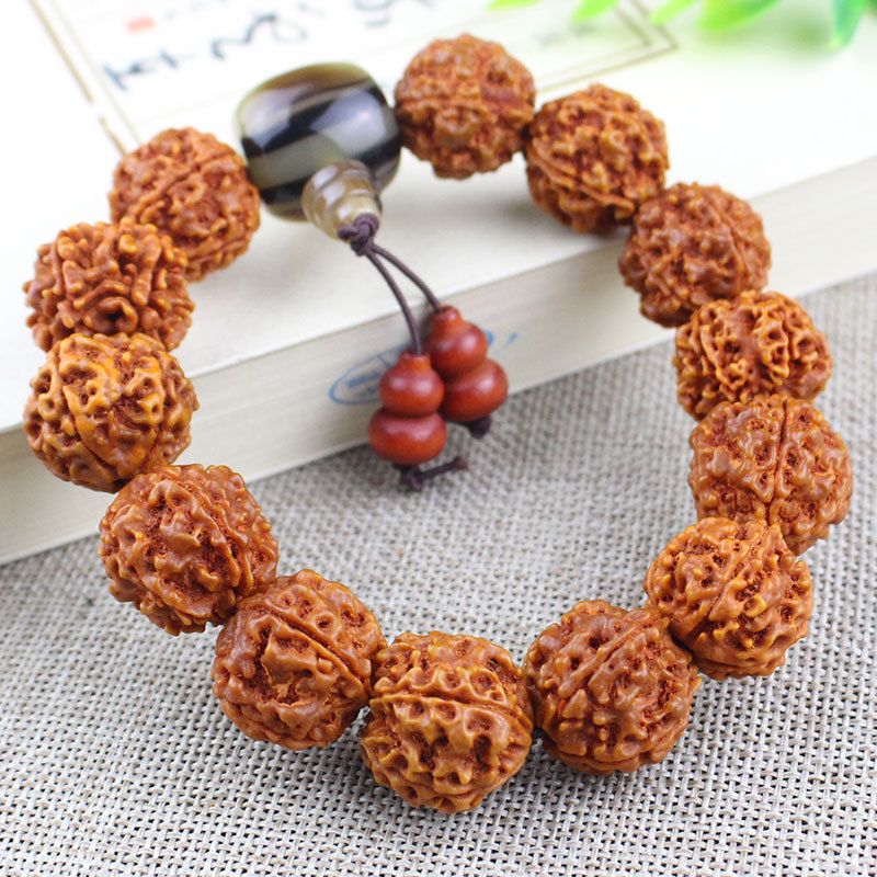 Factory Wholesale Dragon Scale Bodhi Seed Beads Bracelet Original Seed Collectables-Autograph Bracelet Men and Women Couple Small Jingang Bodhi 108