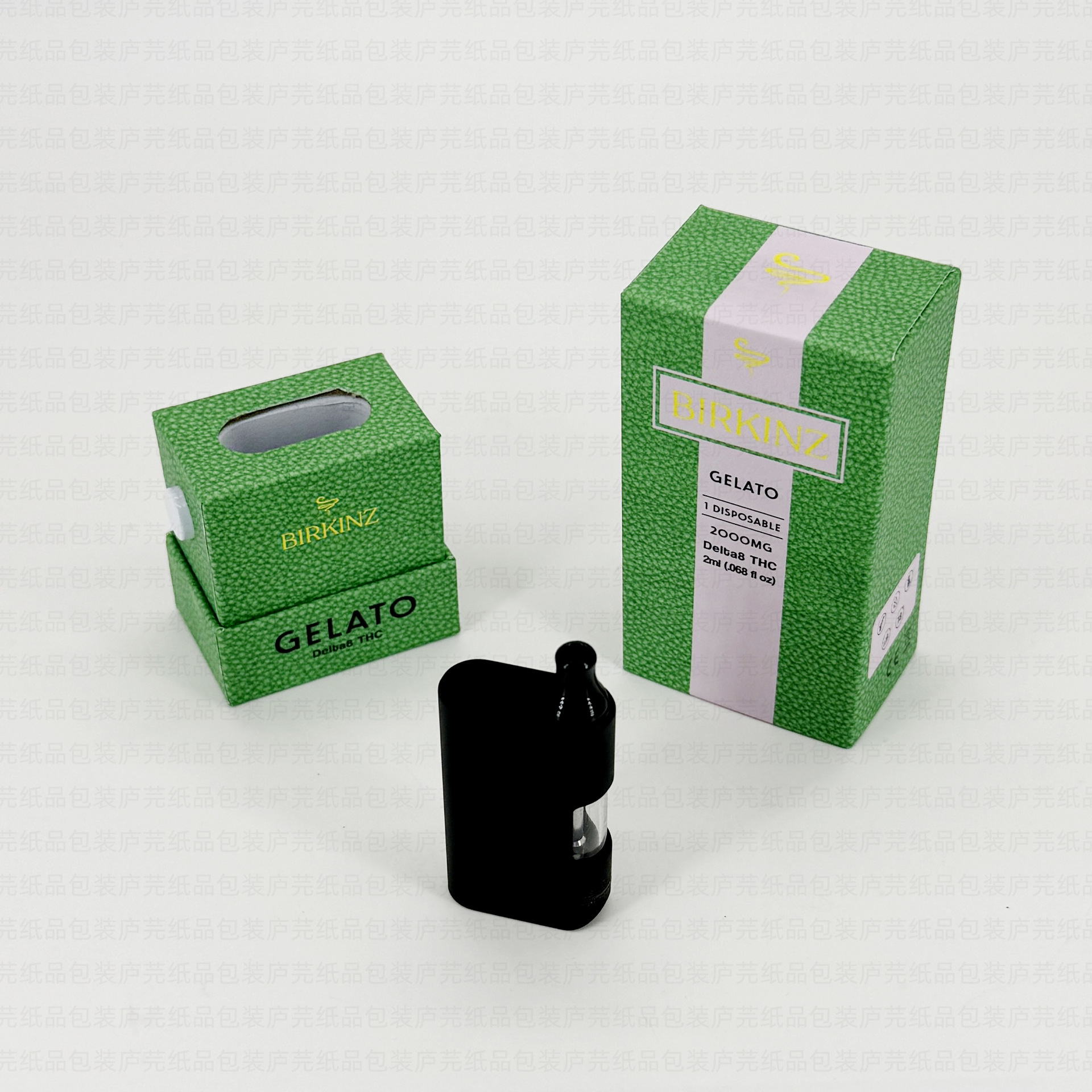 新款防儿童锁包装盒定制 三合一雾化器展示盒印刷CBD烟杆包装盒定