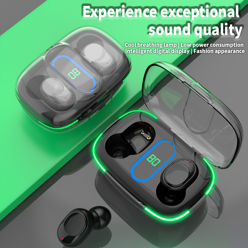 Cross-Border New Arrival Y90 Bluetooth Headset Power Digital Display Ultra-Long Life Battery in-Ear Private Model TWS in Stock Wholesale