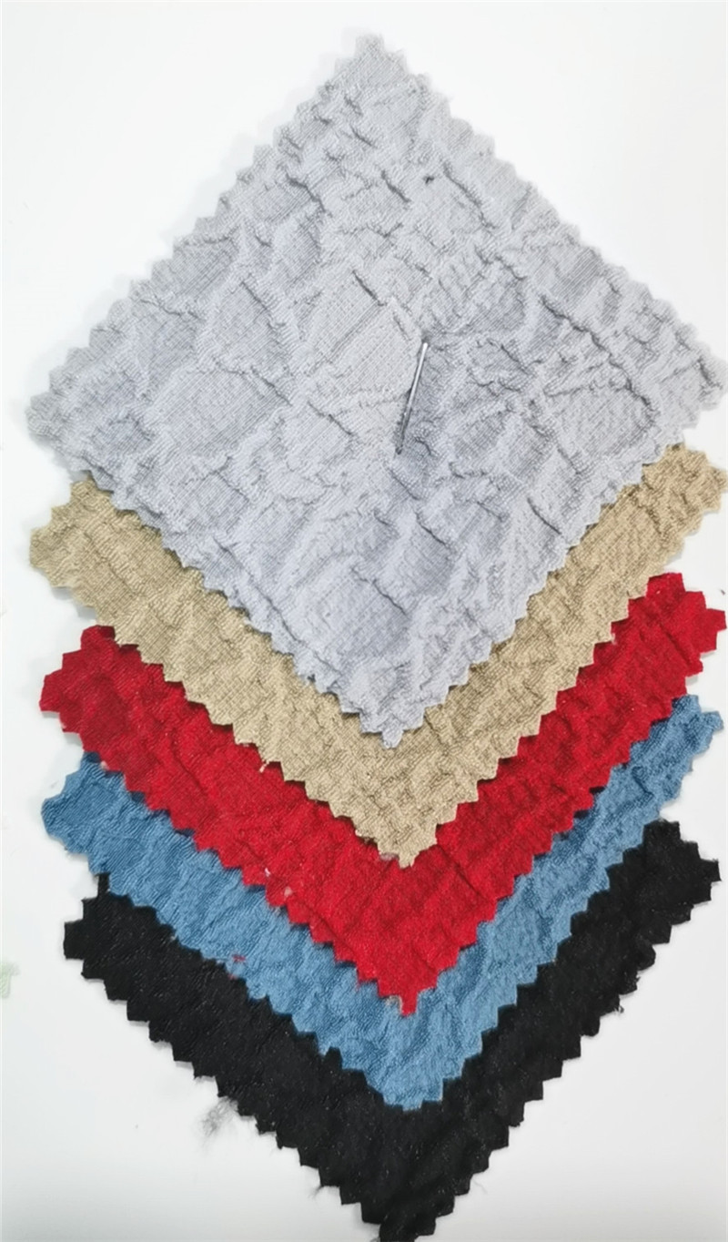 弹力提花面料 梭织蛛网绉布 春夏裙装上衣时装3d提花布 直供 a699