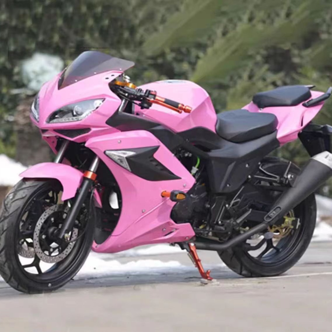 甄选地平线款跑车川崎小忍者250c公路赛双杠水冷重机车摩托车