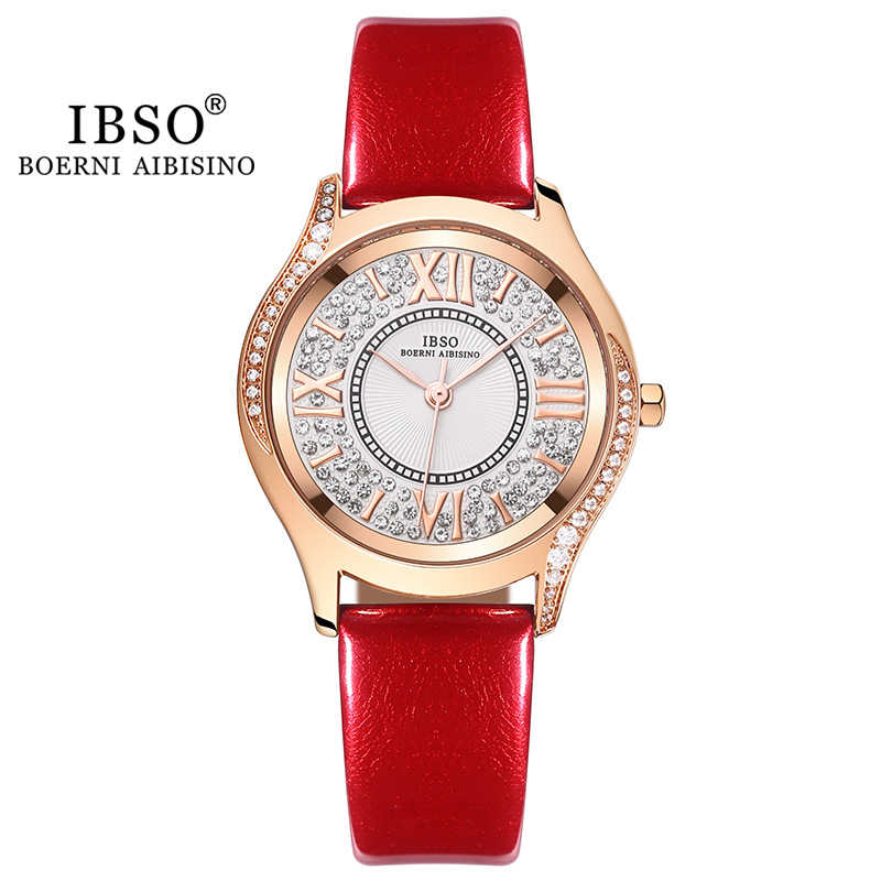 Ibso Tik Tok Live Stream Starry Women's Quartz Steel Strap Belt Exquisite Fashion Women's Watch