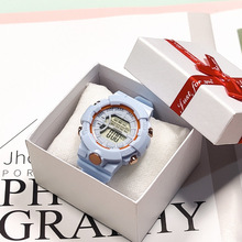 厂家现货网红同款韩版ins风手表夜光盒装男女时尚运动电子手表