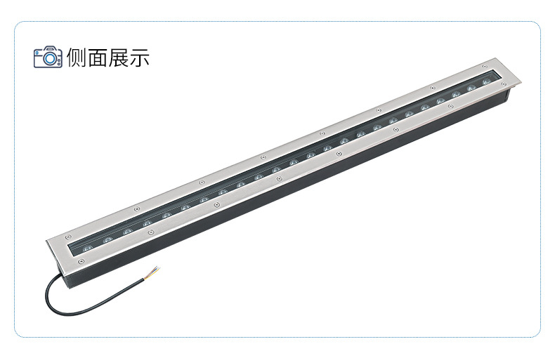 定制长条地埋灯led嵌入式长方形线性埋地灯 户外洗墙灯广场线条灯