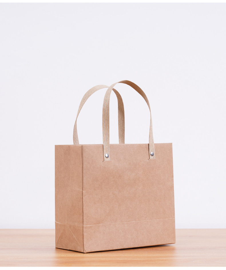 茶叶手提袋 通用牛皮纸袋定制加厚复古手拎茶叶礼品袋包装袋订做