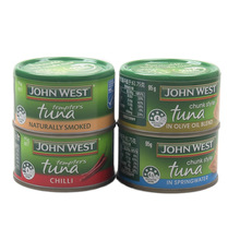 JOHNWEST西部约翰泉水浸金枪鱼罐头95克泰国进口tuna即食