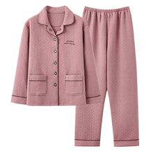 中老年人冬装女奶奶棉衣睡衣妈妈装棉袄套装居家服珊瑚绒加厚棉裤
