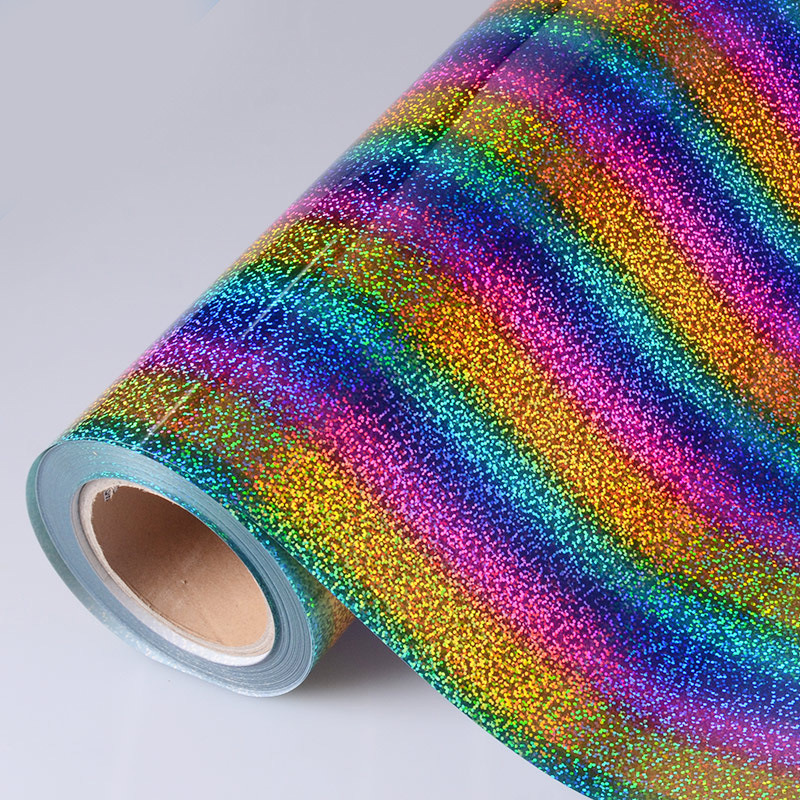 彩色pet镀铝opp镭射卡纸包装复合礼盒包装水胶膜