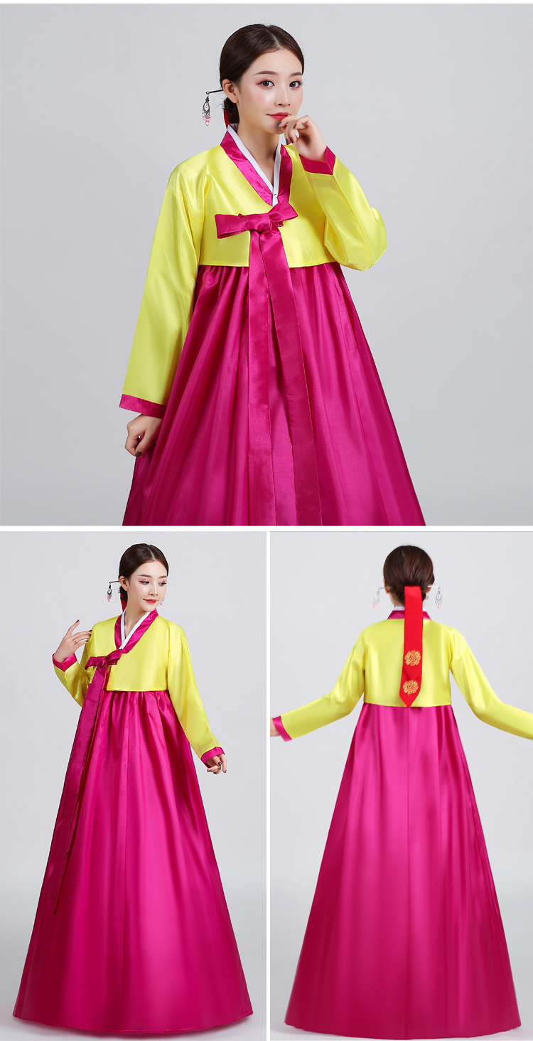 韩国传统大长今表演女韩服古装朝鲜族舞蹈演出服改良舞台民族服装