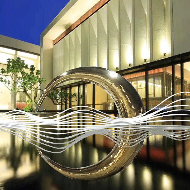酒店样板房间家居饰品别墅摆设现代简约玻璃钢艺术品雕塑圆球壁饰市场