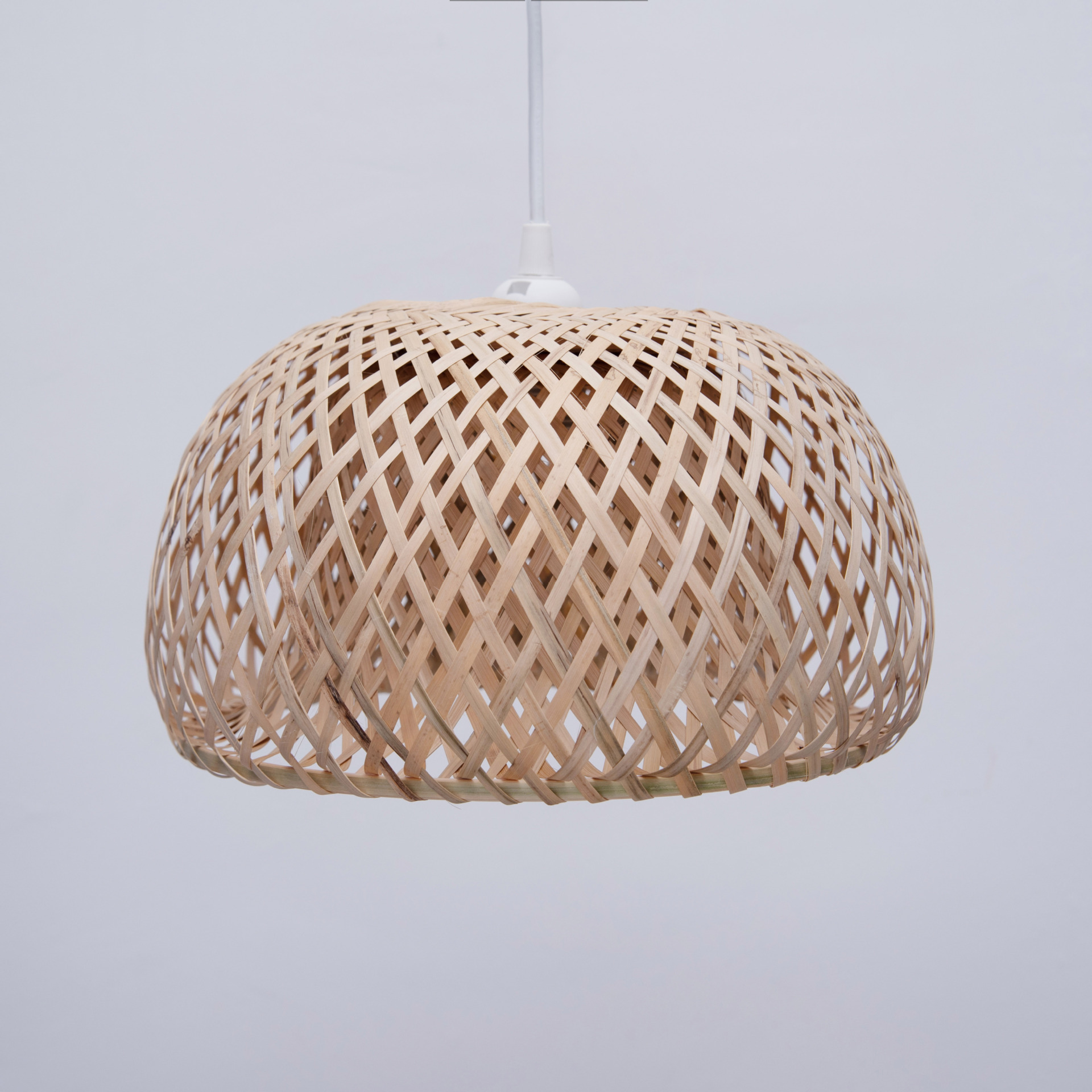 批发中式休闲餐厅竹编灯罩吊灯