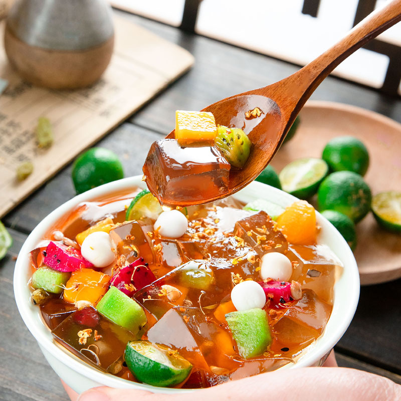 重庆佳仙冰粉即食休闲食品速食碗装开盖即食冰粉凉糕240g冰粉批发