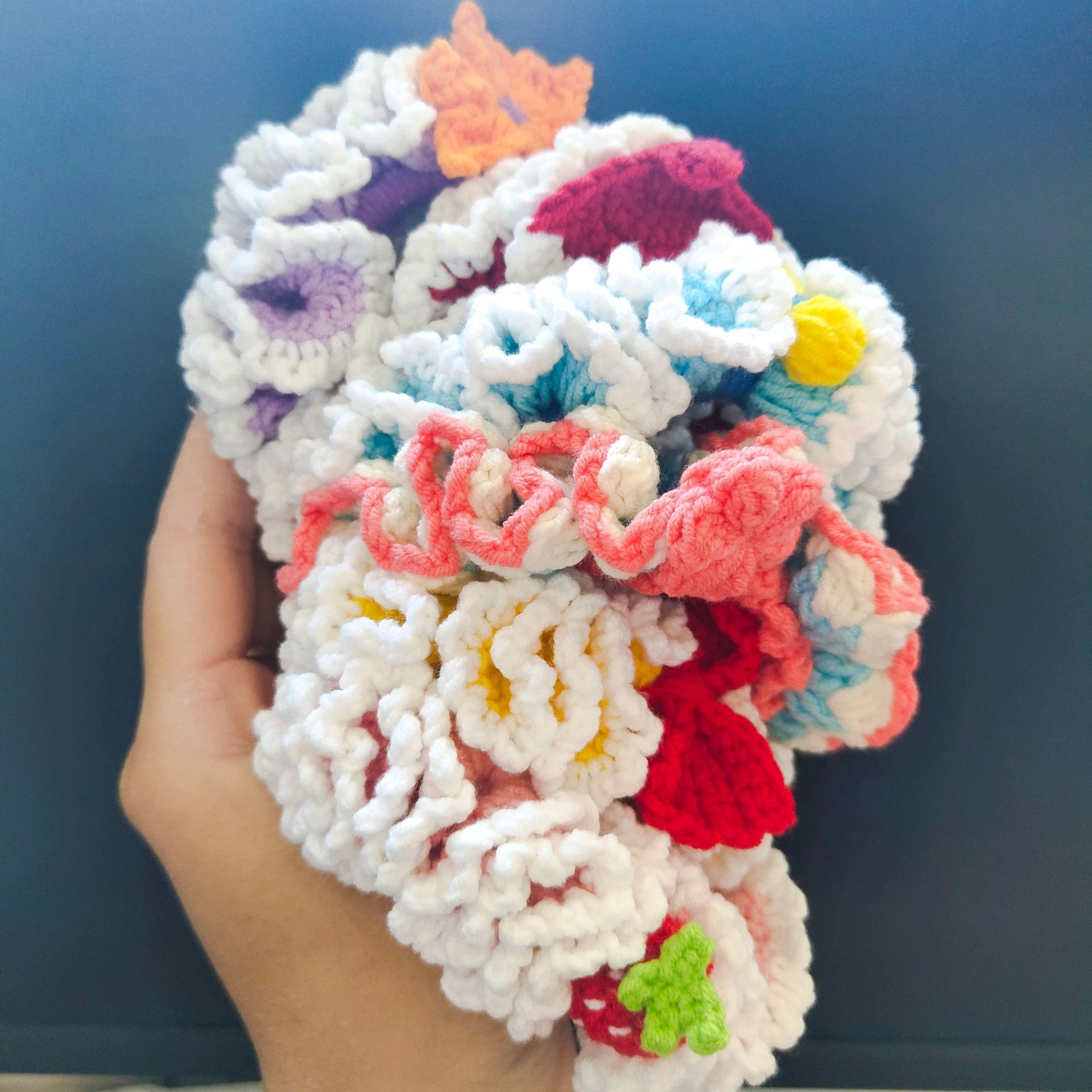 宁宁手工萌娃娃线毛线钩织针织大肠发圈精品高级产品皮筋