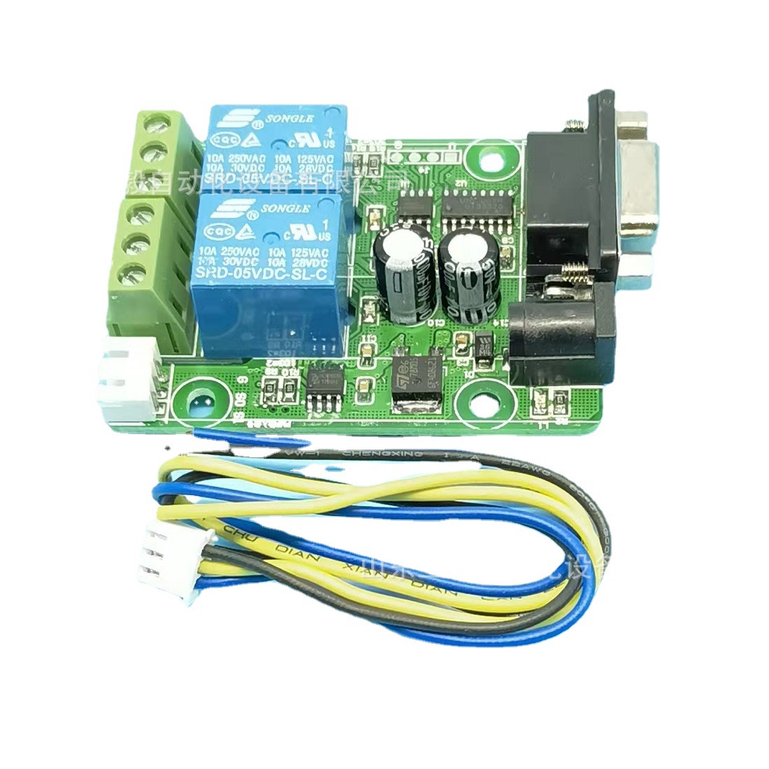 2路开关量输入2路继电器输出 rs232接口 山东丕毅 带指示灯-阿里巴巴