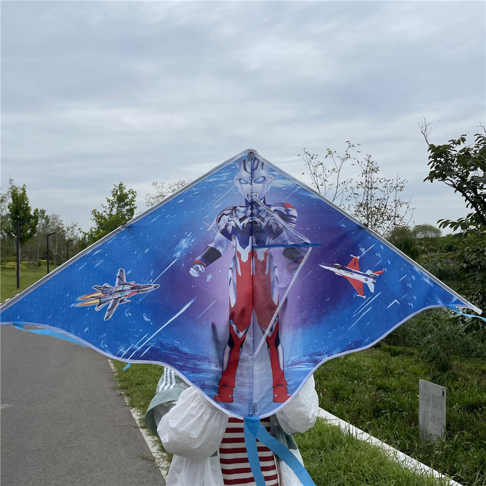 Weifang Kite New 1.2 M Upper and Lower Closed Toe Long Tail Double Tail Cartoon Breeze Easy to Fly Children's Favorite Kite