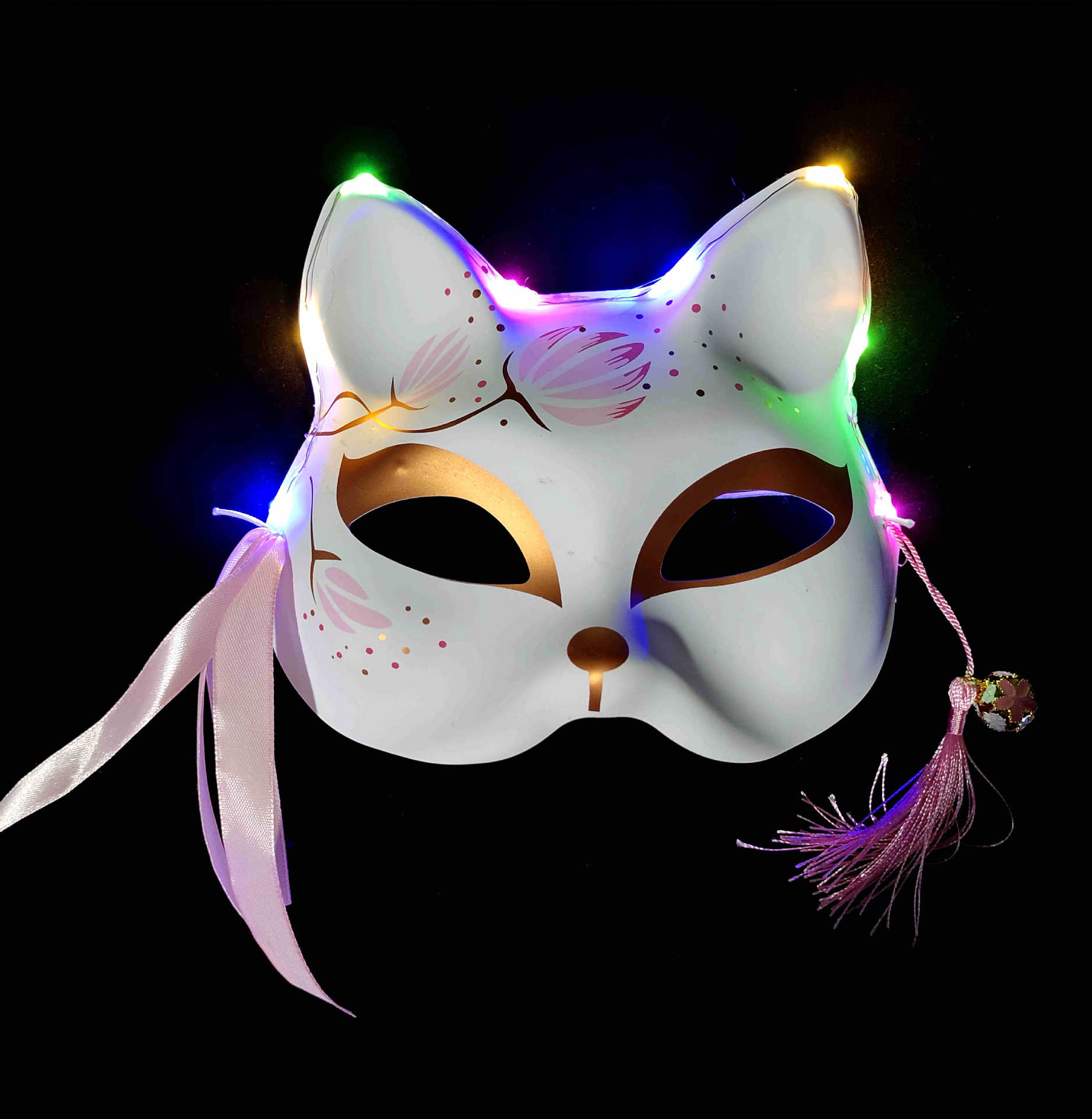 厂家半脸猫狐狸面具抖音日式狐仙面具地摊景区狐狸面具虎年面具