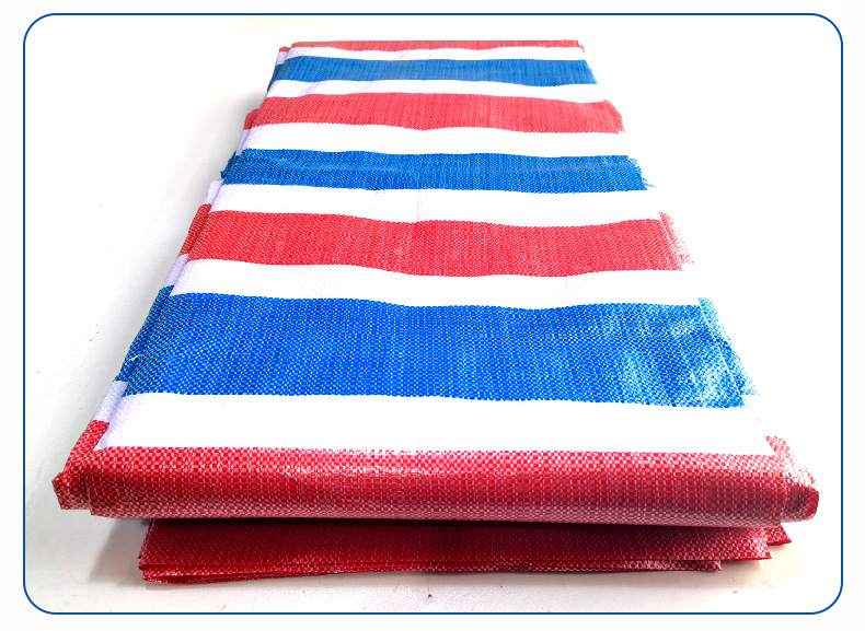 定制应急管理投标抗老化编织布 全新料检测报告篷布 防汛彩条布