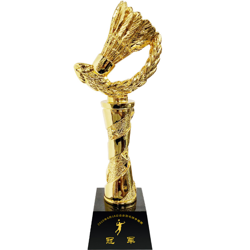 羽毛球奖杯比赛体育赛事金属奖牌挂牌冠亚季运动会创意颁奖品