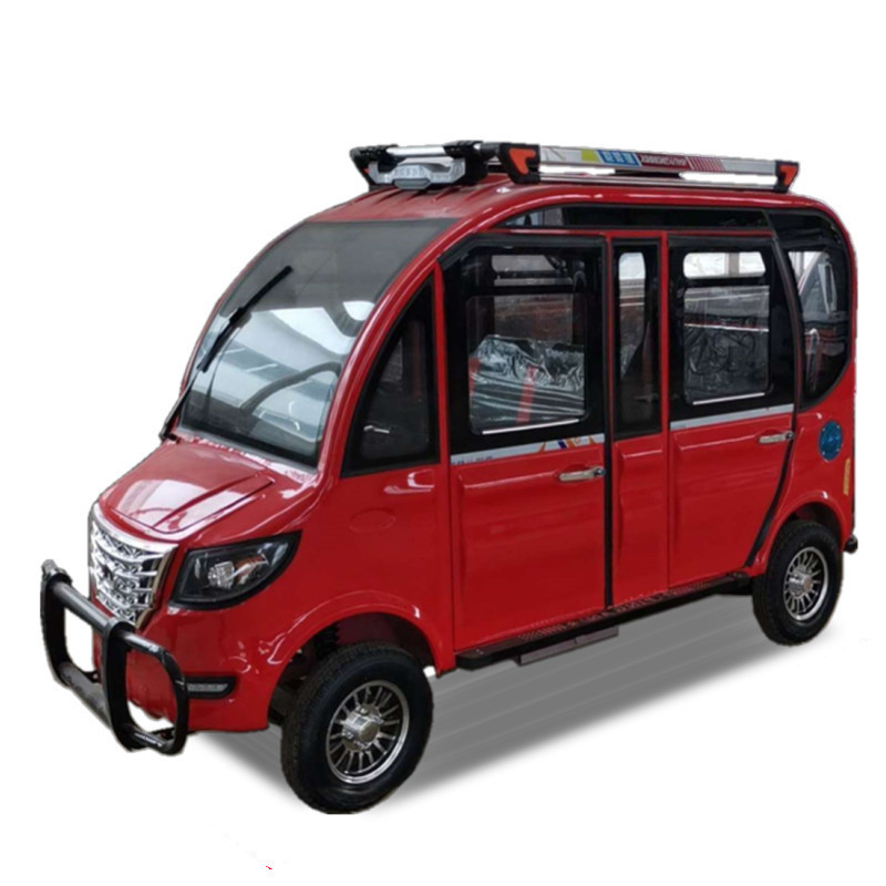 太阳能光伏电动车全封闭家用代步载客营运太阳能电瓶车6座拉客车