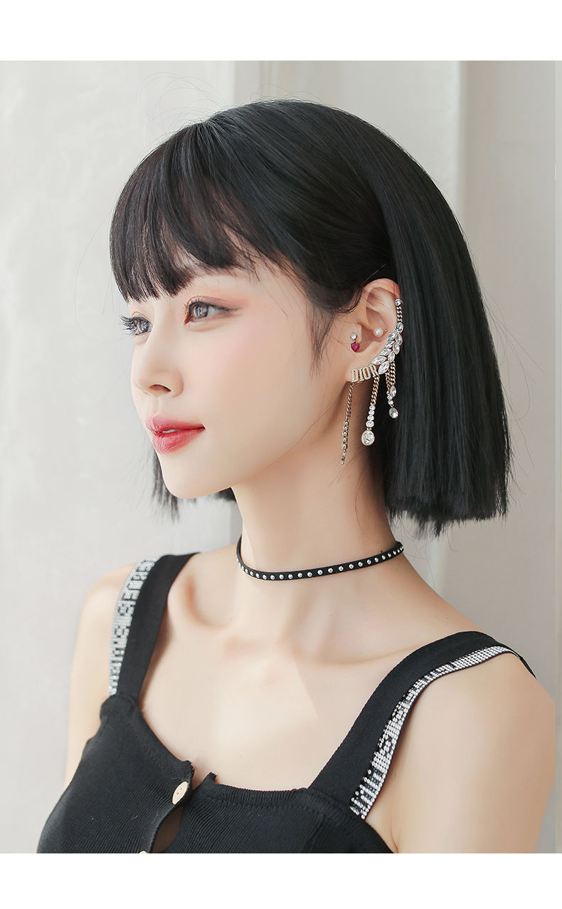 假发女修脸一刀切漫画齐刘海bobo头减龄短发全头套自然时尚假发